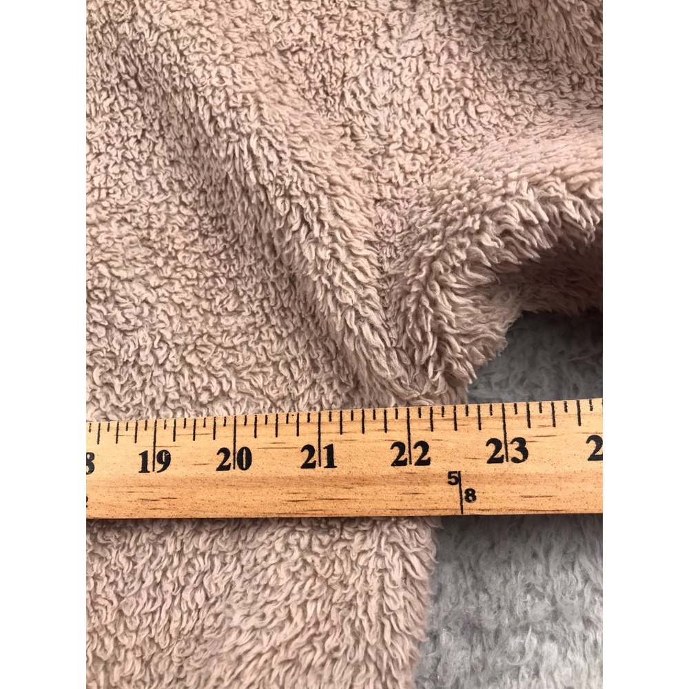 Vuori Cozy Sherpa Jacket Womens M Dusty Rose Fleece Full Zip Snap Up *Flaw - Picture 12 of 13